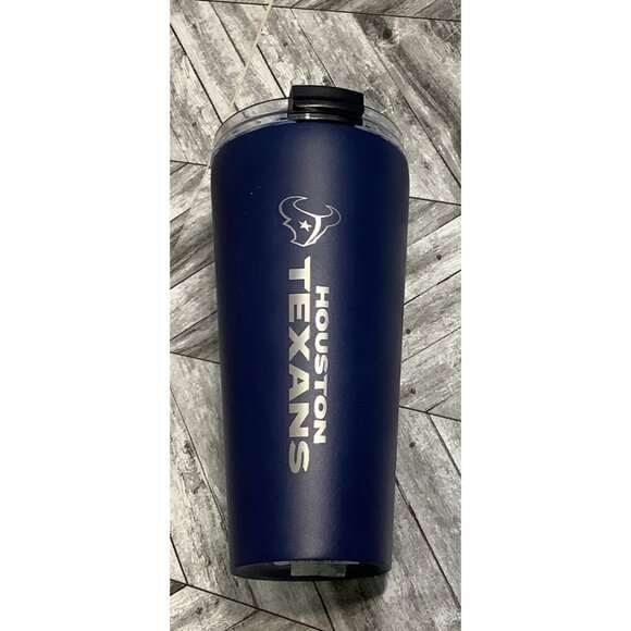 NFL Houston Texans 30 Oz Stainless Steel Tumbler With Lid & Straw - Picture 2 of 7